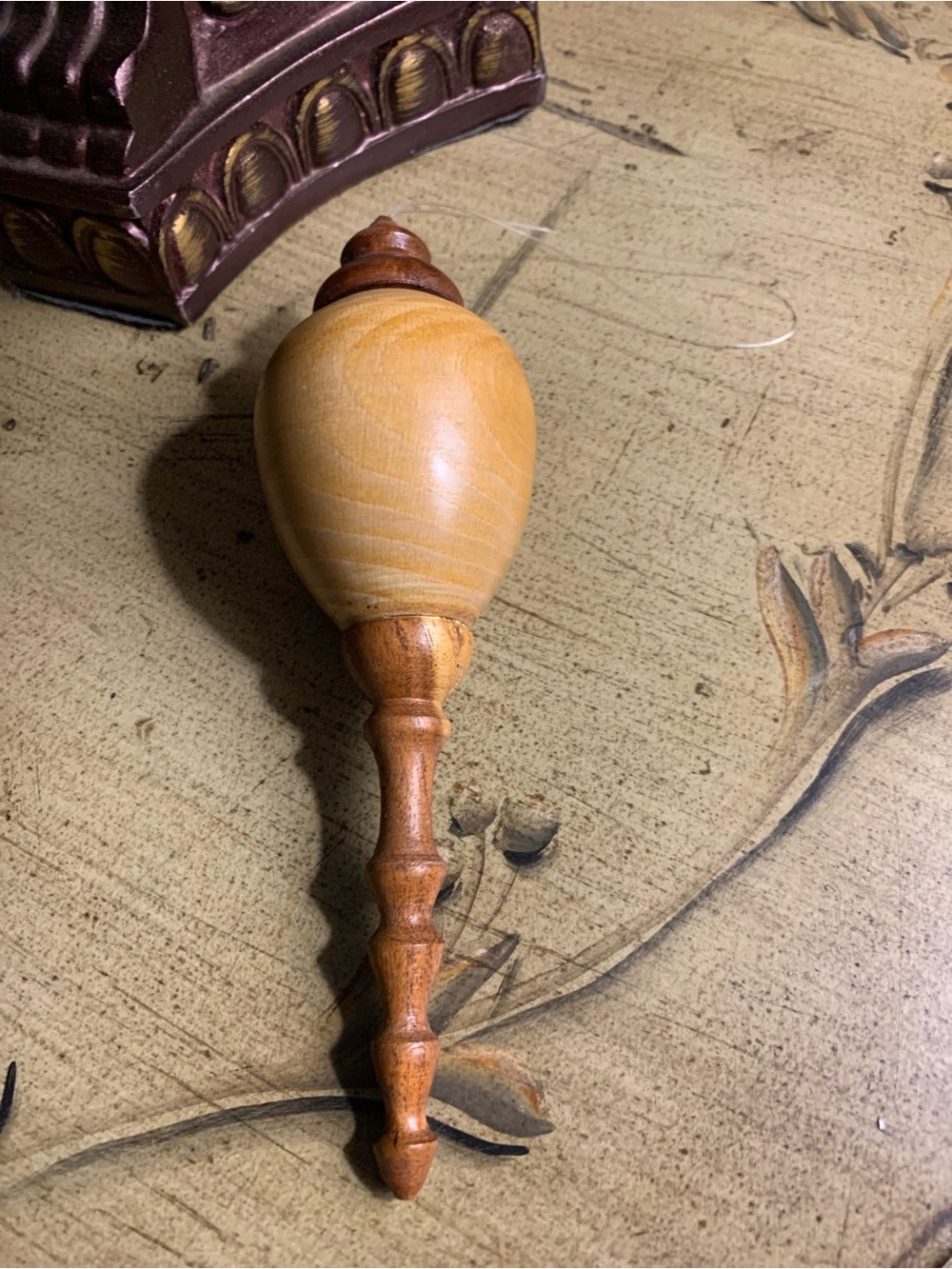 Hand-Turned Wooden Ornament